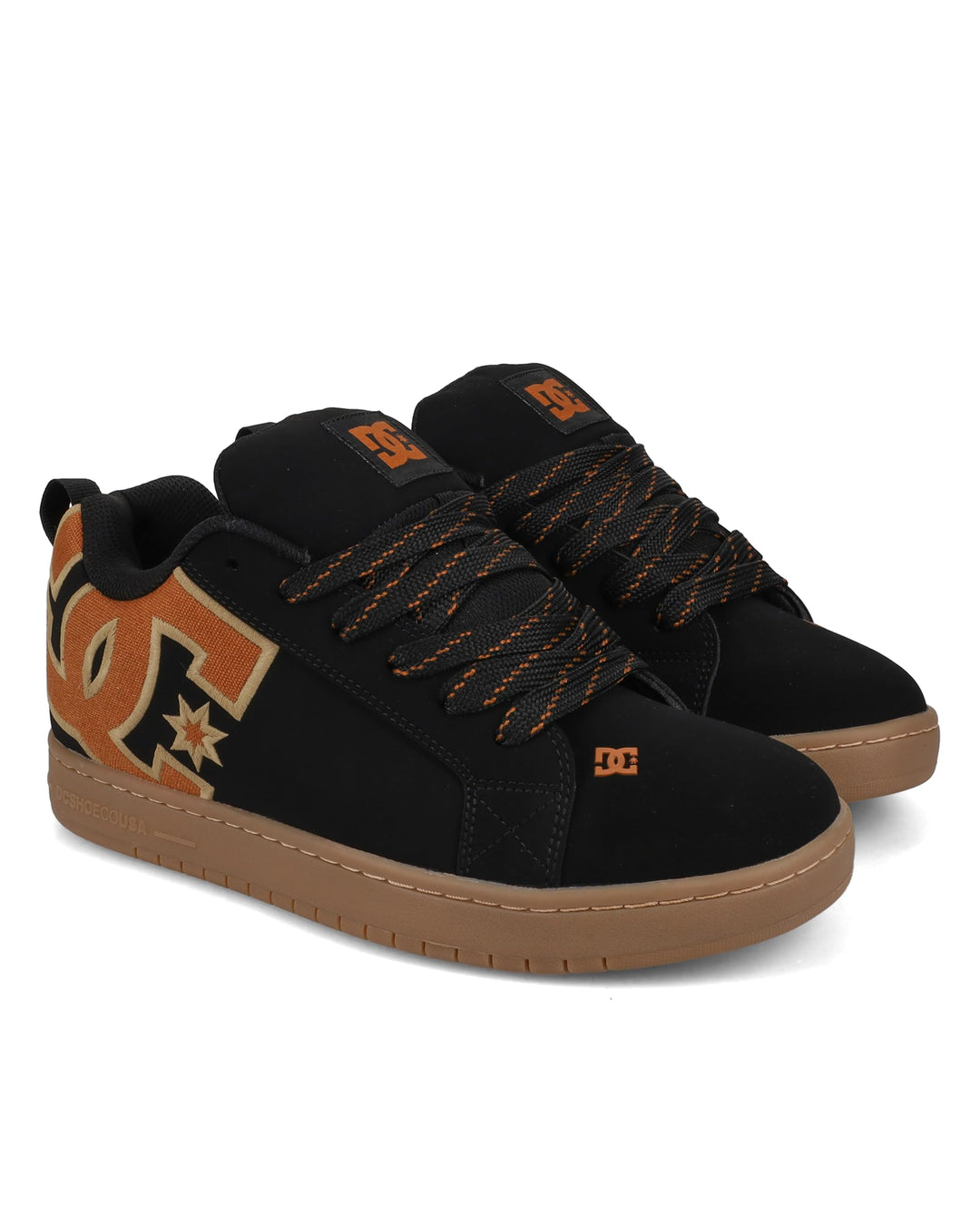 DC Shoes Court Graffik Se, Damen Sneaker 43 EU Schwarz Braun Gummi, 43 EU Schwarz Braun Gummi