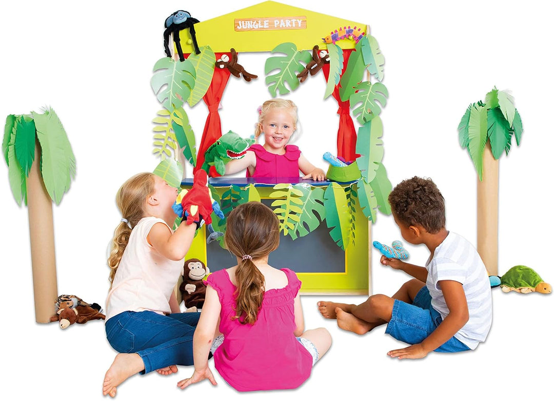 Beleduc Kasperletheater Holz - Puppentheater Kinder Kaspertheater Nocolor, Nocolor