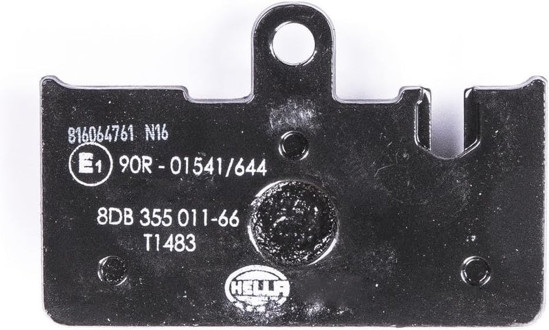 HELLA PAGID 8DB 355 011-661 Bremsbelagsatz - T1483 - Dicke/Stärke: 15mm - Bremssystem: Akebono - für