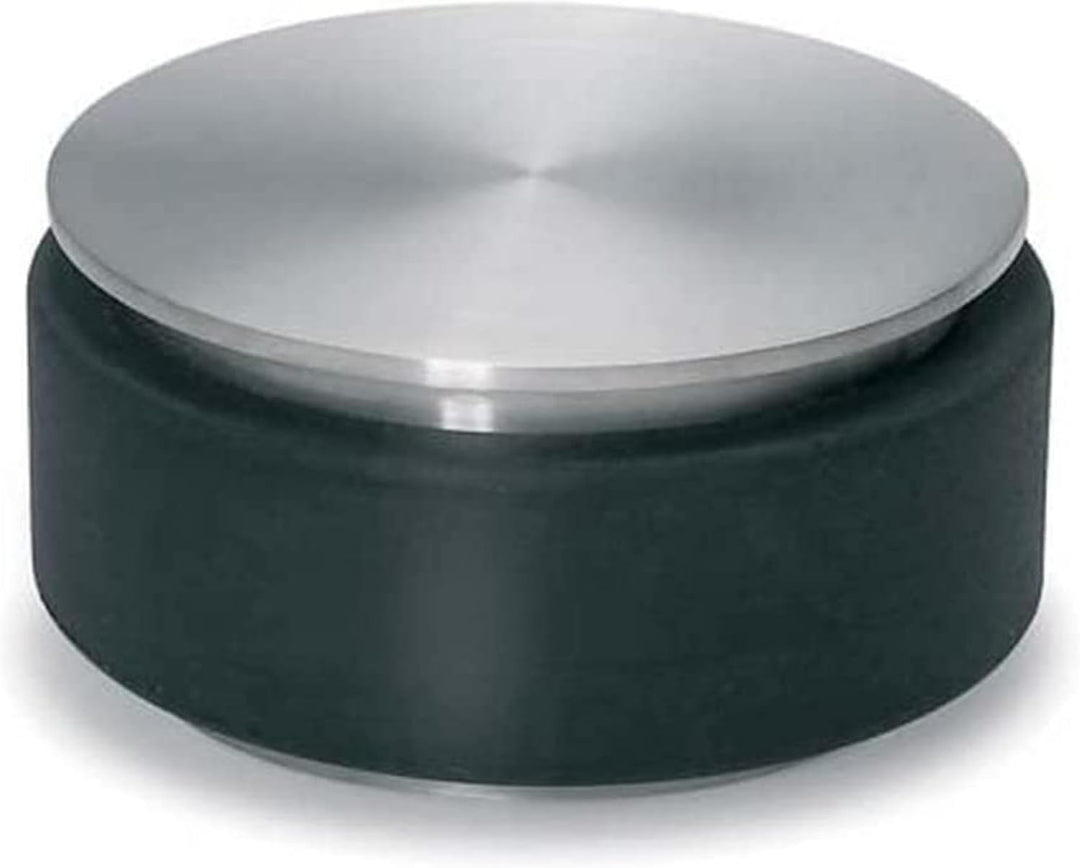 blomus -STOP- Türstopper aus Edelstahl, 1 KG schwere Ausführung, gummiert für jeden Untergrund, Türp