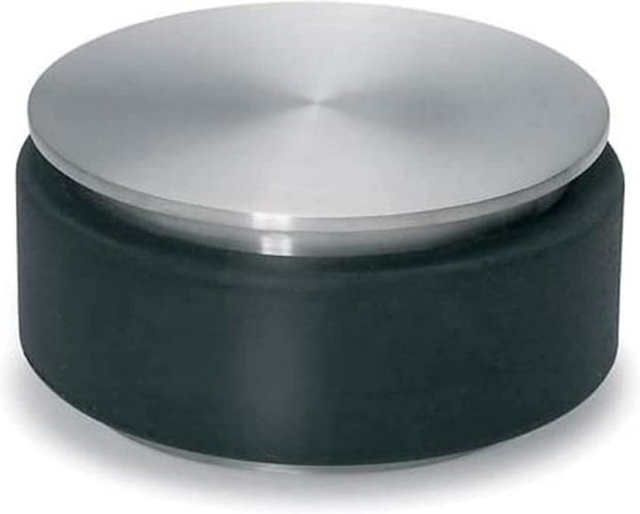 blomus -STOP- Türstopper aus Edelstahl, 1 KG schwere Ausführung, gummiert für jeden Untergrund, Türp