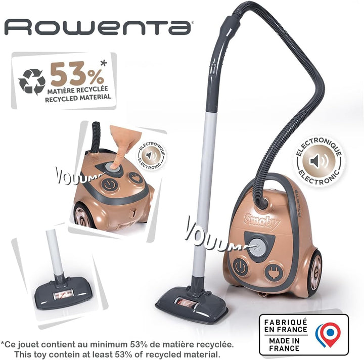 Smoby - Rowenta Staubsauger - Spielstaubsauger mit Sound - Kinder-Staubsauger mit Sound - Haushalts-