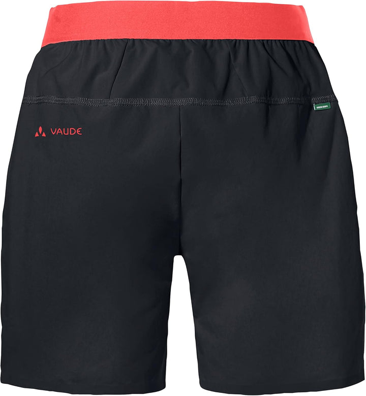 VAUDE Hosen Women's Scopi LW Shorts II 36 Black/Vibrant Coral, 36 Black/Vibrant Coral