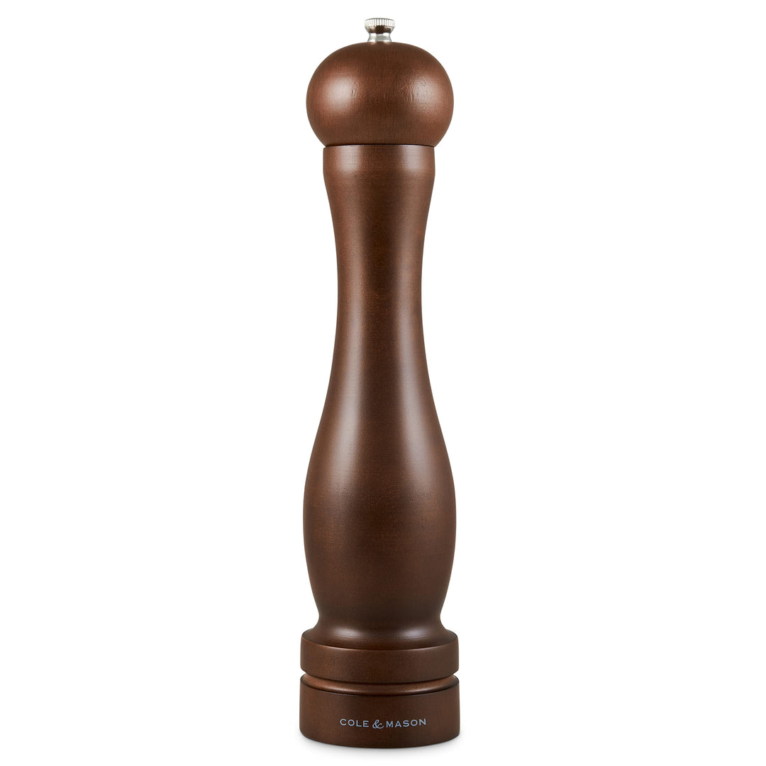Cole & Mason HB1244P Forest Capstan Pfeffermühle, Dunkles Holz, 300mm, Precision+, Enthält 1 x Pfeff