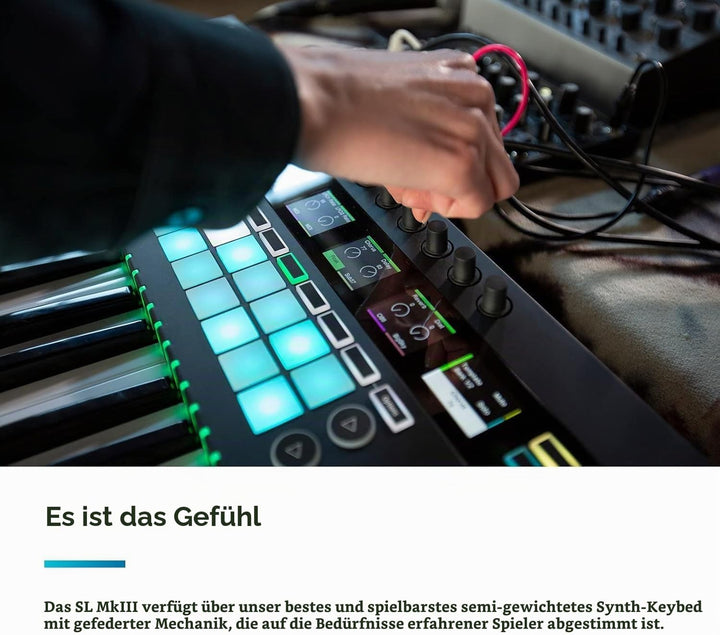 Novation 49SL MkIII MIDI-Controller-Keyboard mit 49 Tasten und Sequenzer sowie DAW-Integration