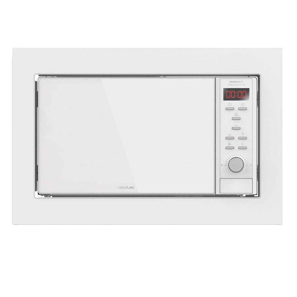 Cecotec Einbau-Mikrowelle Digital GrandHeat 2350 Built-In White, 900W, Integrierbar, 23L, Grill, 9 P