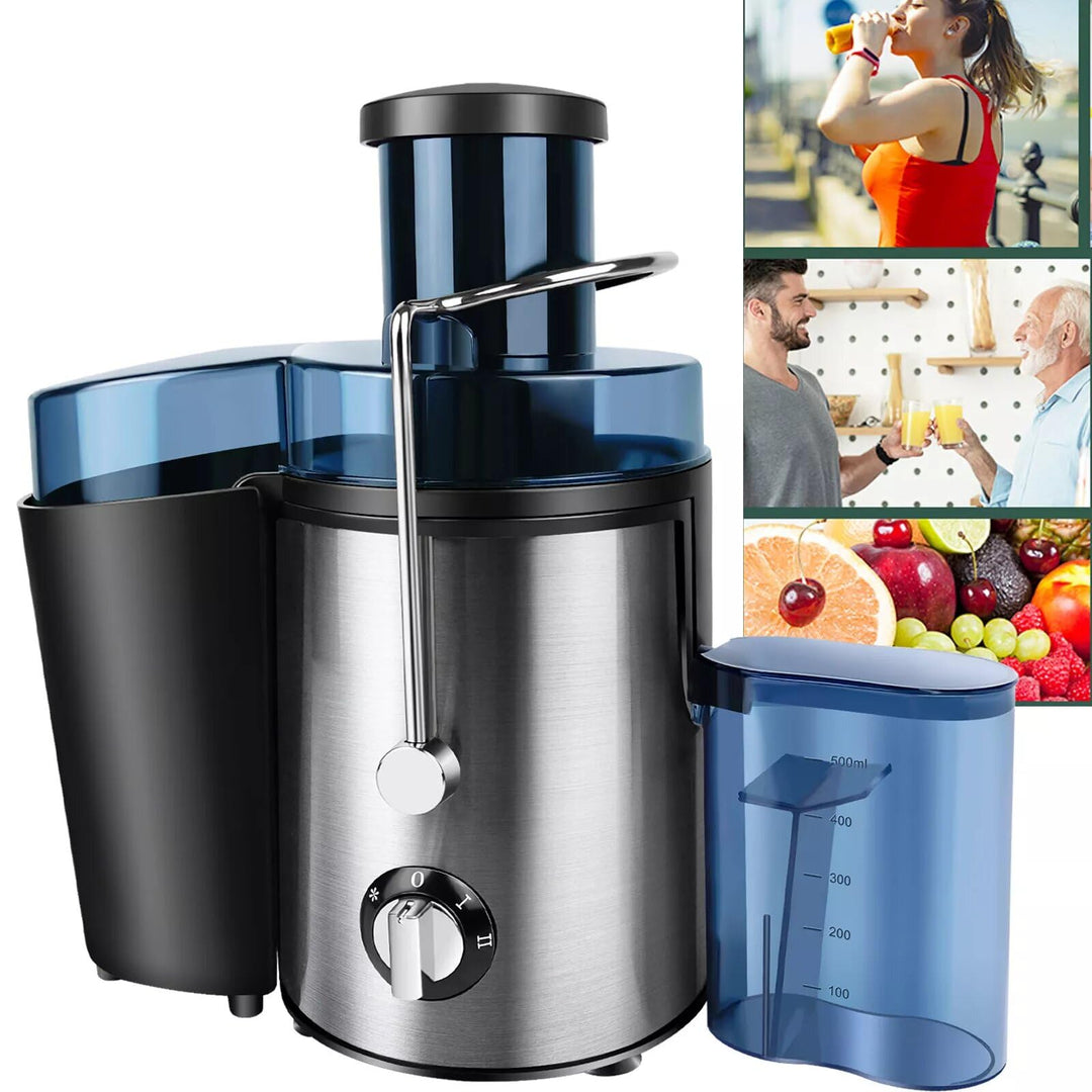 1000W Zentrifugal-Entsafter mit XXL-Einfüllschacht 65mm 2 Geschwindigkeitsstufen Leicht zu reinigen