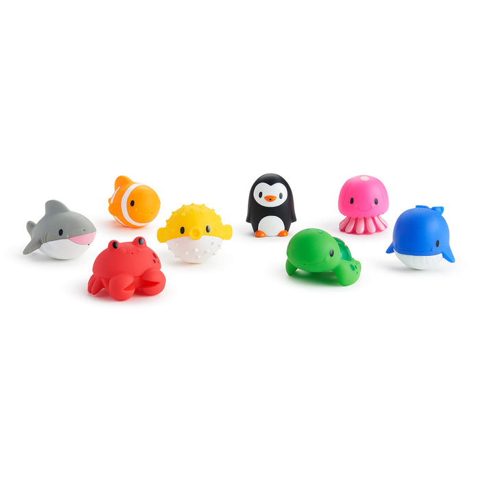 Munchkin Ocean Kinder Bade Spritztiere 8 Stück Grosspackung Badespielzeug Badetiere Modell 2017 Ocea