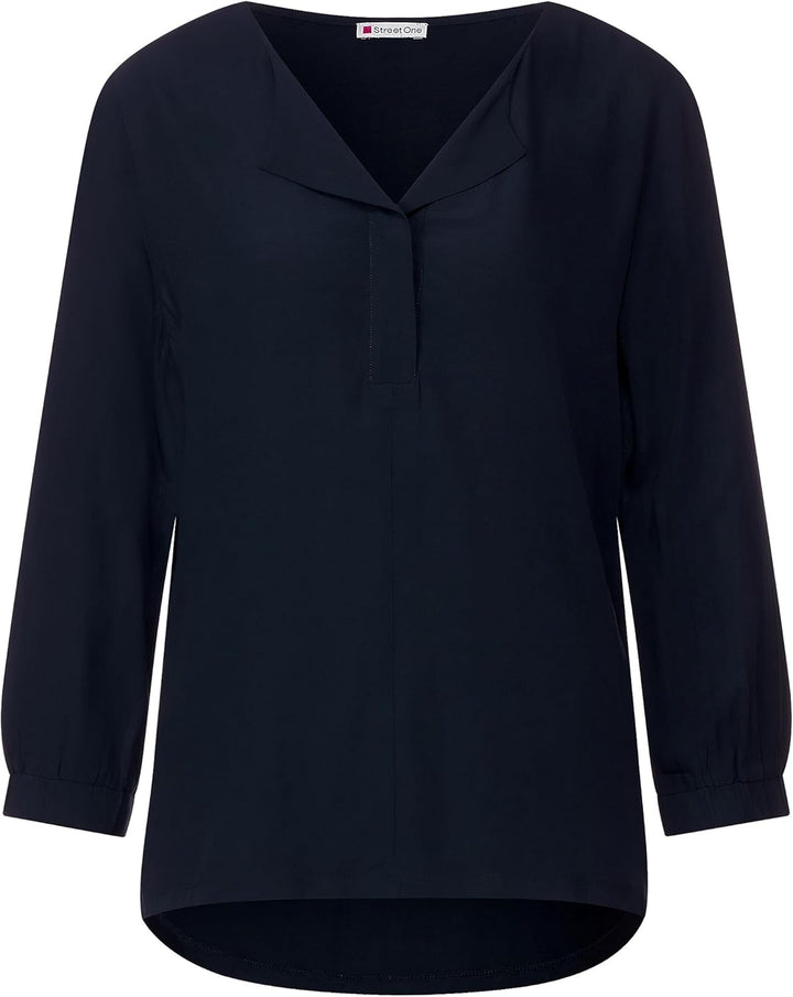 Street One Damen T-Shirt 3/4 Arm 38 Deep Blue, 38 Deep Blue
