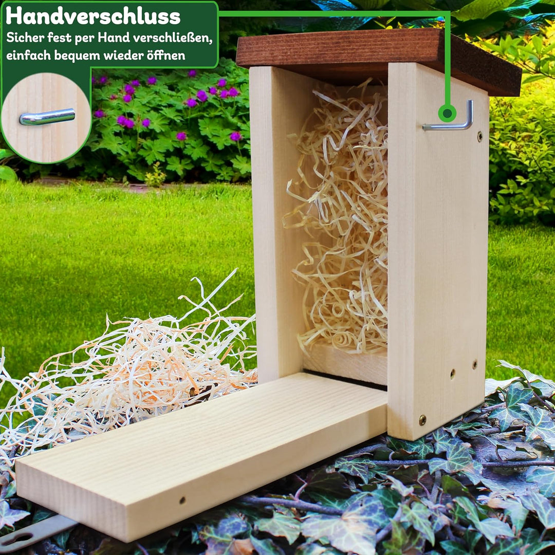 ERDENFREUND® Schmetterlingshaus 100% splitterfrei für zarte Schmetterlingsflügel Schmetterlingshotel