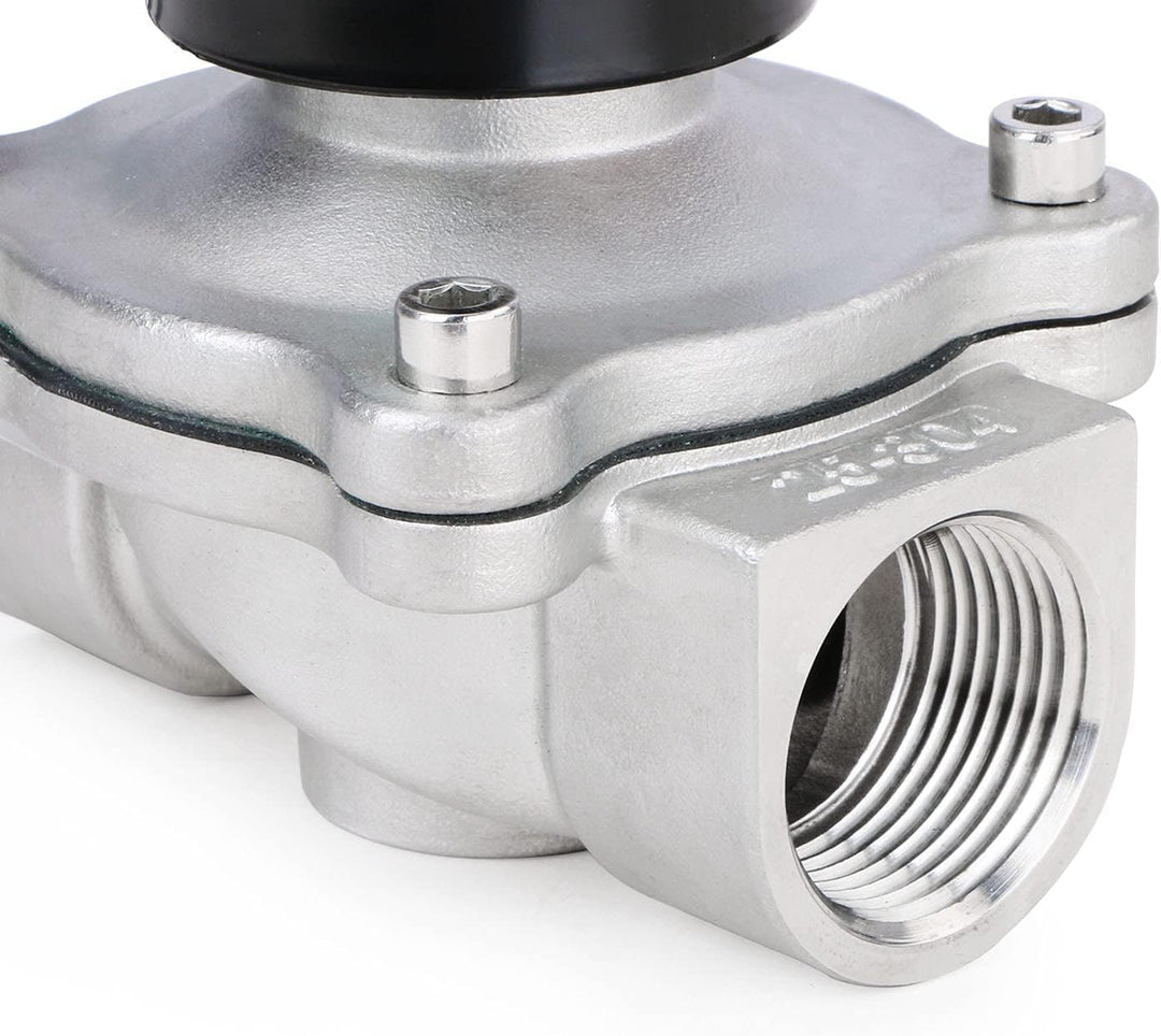 U.S. Solid 1" G 12 V DC Edelstahl Magnetventil Direktgesteuert für Wasser Luft Gas Öl NC Stainless S