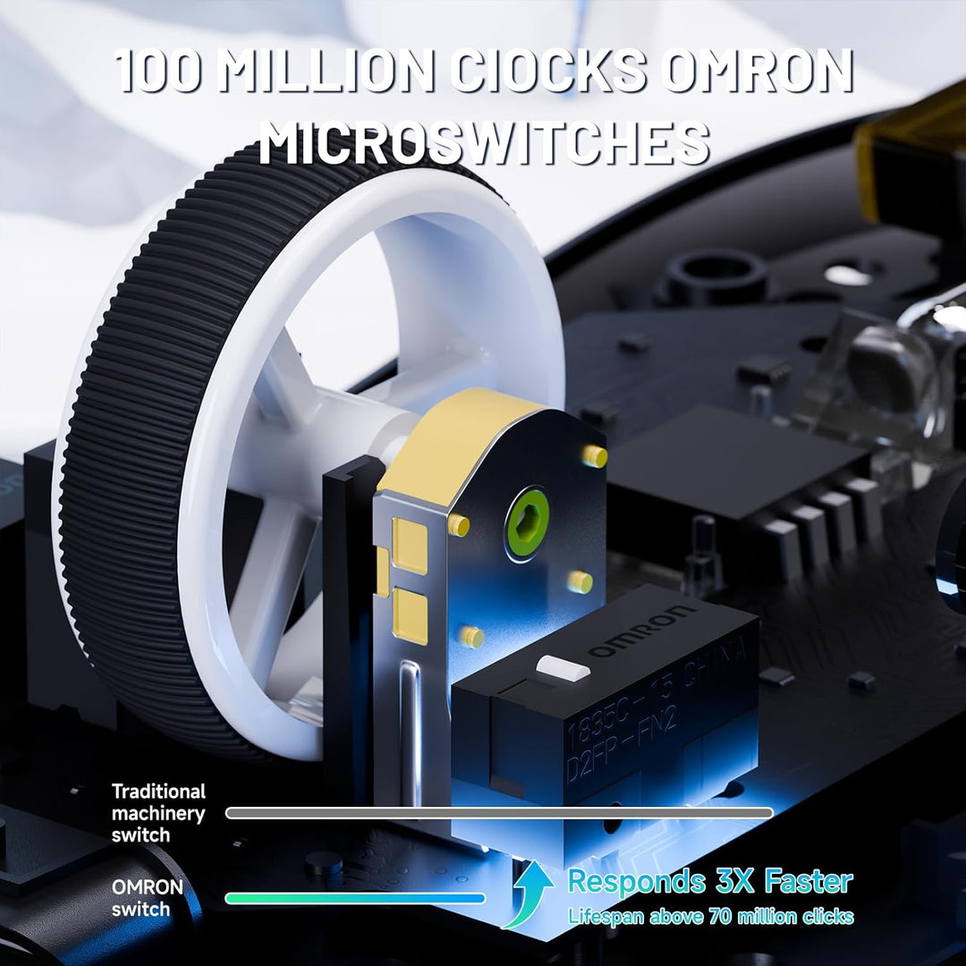 ATTACK SHARK X8 Ultra 8KHz Drahtlose Gaming-Maus, 55g Ultraleicht, Nordic 52840, PAW3950MAX, 42KDPI,