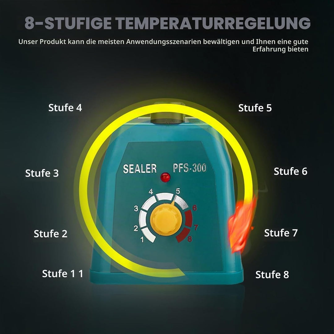 Heisssiegelgerät 200mm Folienschweissgerät, Balkenschweissgerät Siegelmaschine Bag Sealer Versiegelu