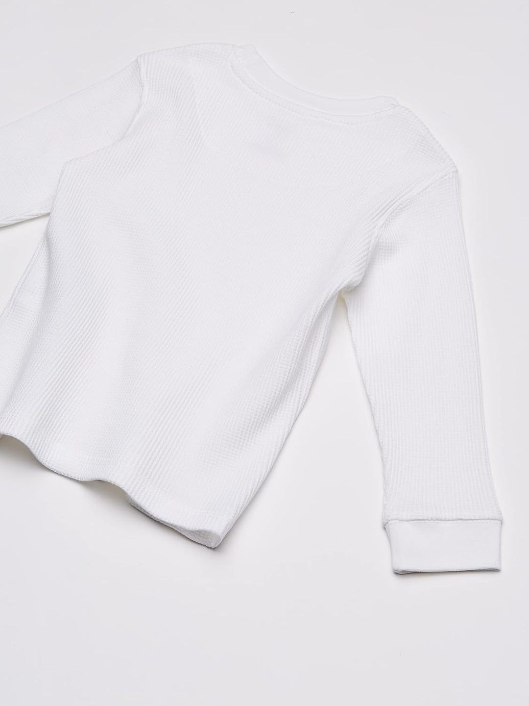 French Toast Little Boys' Long Sleeve Thermal Shirt, White, 7
