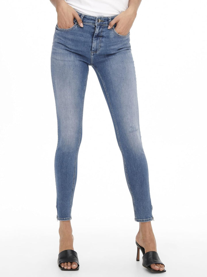 ONLY Female Skinny Jeans ONLBlush Mid Ankle Skinny Fit Jeans XS / 34L Light Medium Blue Denim, XS /