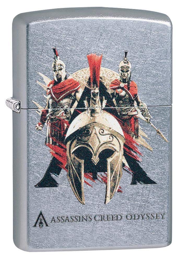 Zippo – Assassin’s Creed Odyssey - Street Chrome - Color Image- Sturmfeuerzeug, nachfüllbar, in hoch