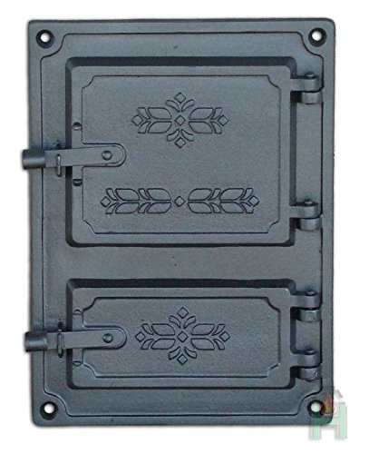 Sellon24® Revisionstür Backofentür 275x375 Ofentür aus Gusseisen Räucherei Gusseisen