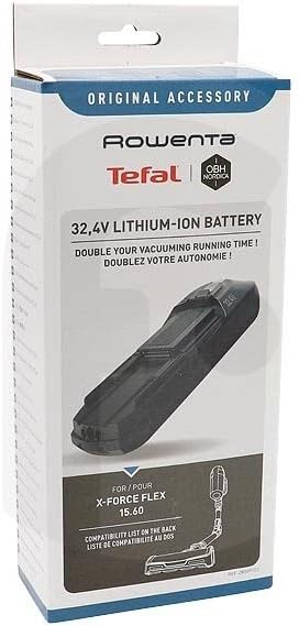 Rowenta ZR009702 X-Force Flex Akku | Extra Akku mit 32,4 V | zu allen Rowenta Akku-Staubsaugern XFor