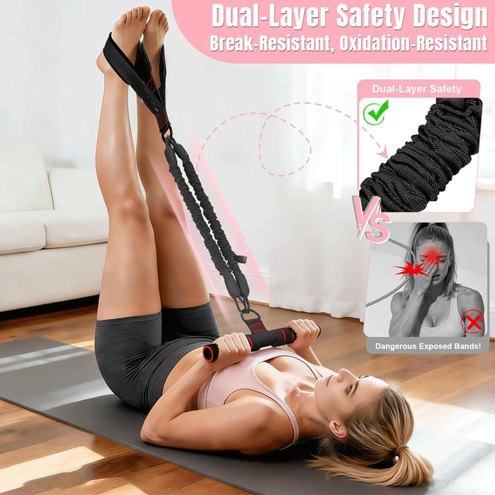 Bauchtrainer Bodybuilding Expander Bauchtrainer Multifunktionstrainer Sit-Up Trainingsgeräte Elastis