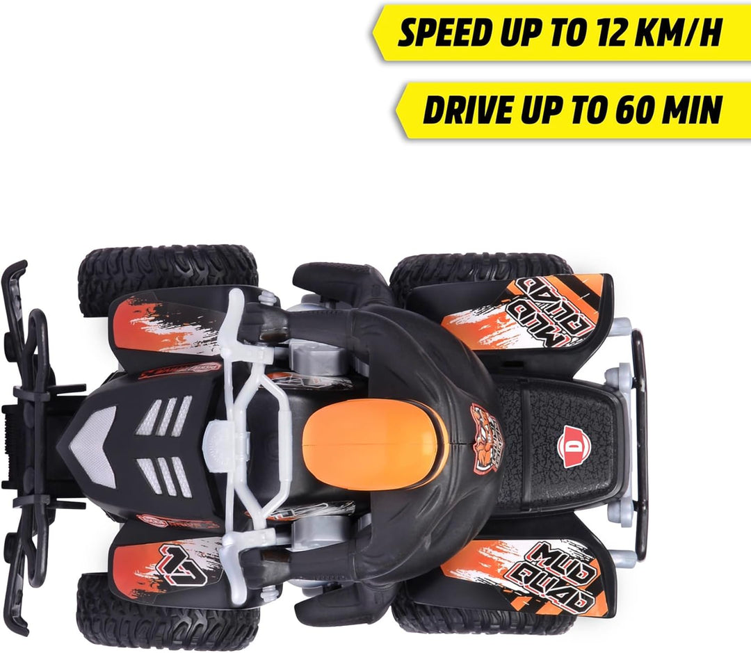 Dickie Toys - RC Auto Mud Quad (21 cm) - ferngesteuertes Auto ab 6 Jahre mit Gummireifen, Remote Con