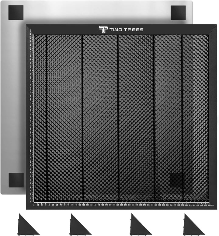 Twotrees Wabentisch 500x500mm Waben Arbeitstisch für Lasergravierer Wabenlaserbett Laser Honeycomb,