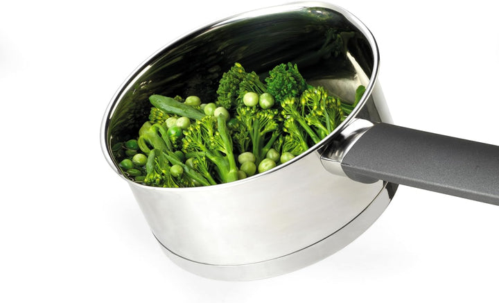 Russell Hobbs Kochtopf Klein 16cm, Edelstahl Topf 1.5L mit Glasdeckel, Induktionsgeeigneter Stieltop