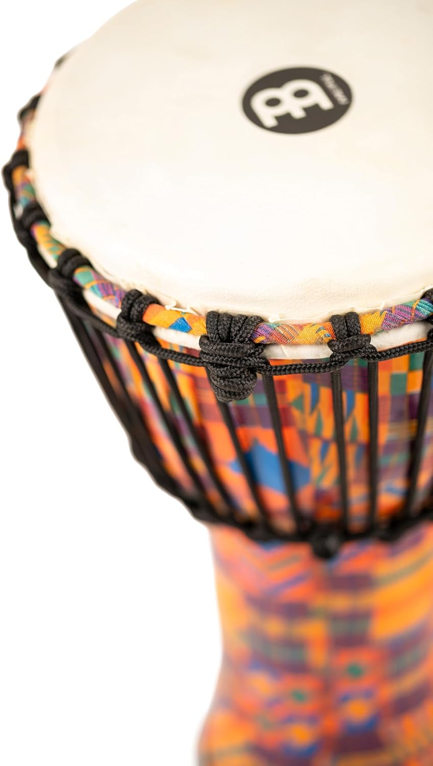 Meinl Percussion 20cm Rope Tuned Travel Series Djembe Trommel - mit Ziegenfell - Musikinstrument für