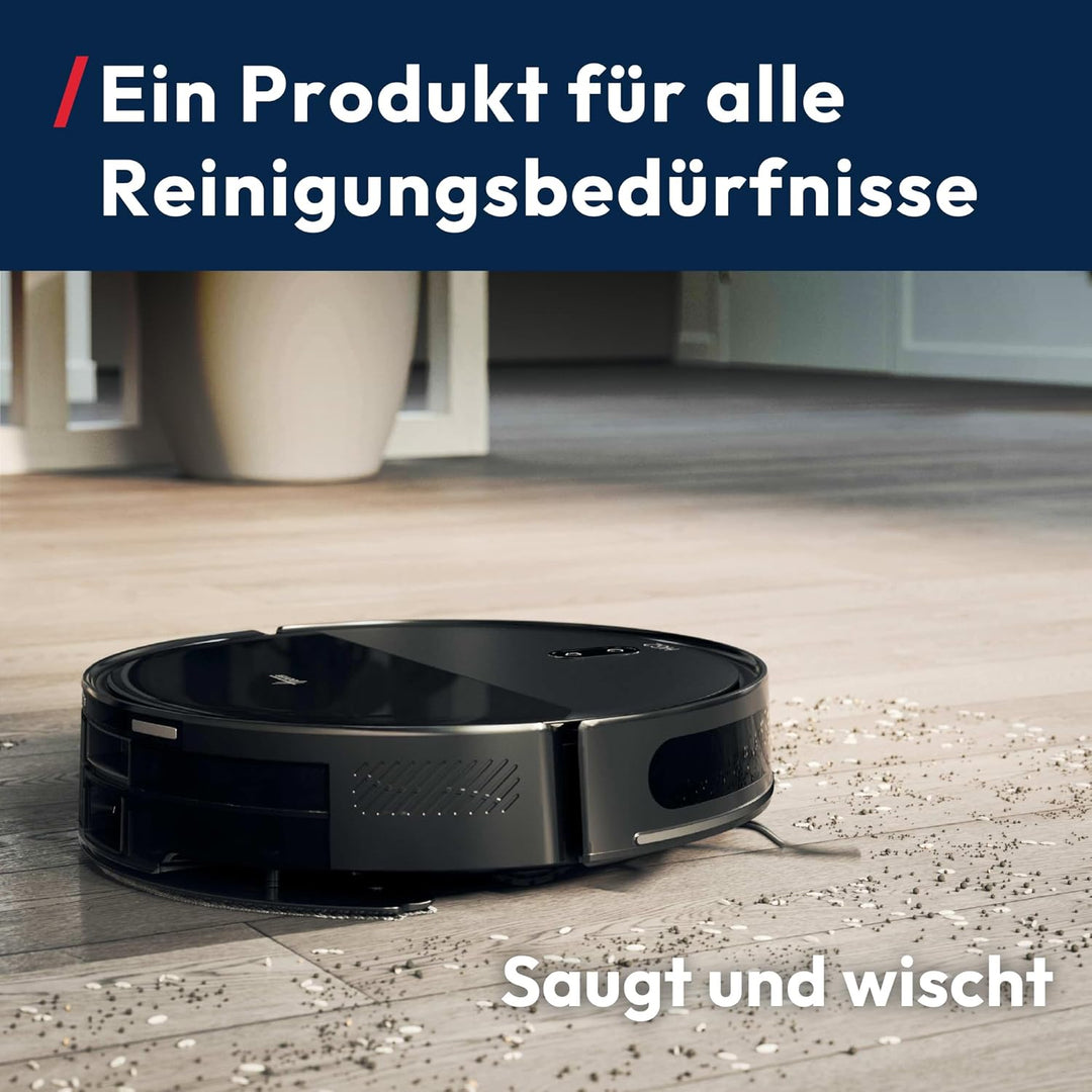 Hoover HG2 Hydro Saug- und Wischroboter, ultraflach - 5000Pa Starke Saugkraft, Reinigung unter Möbel