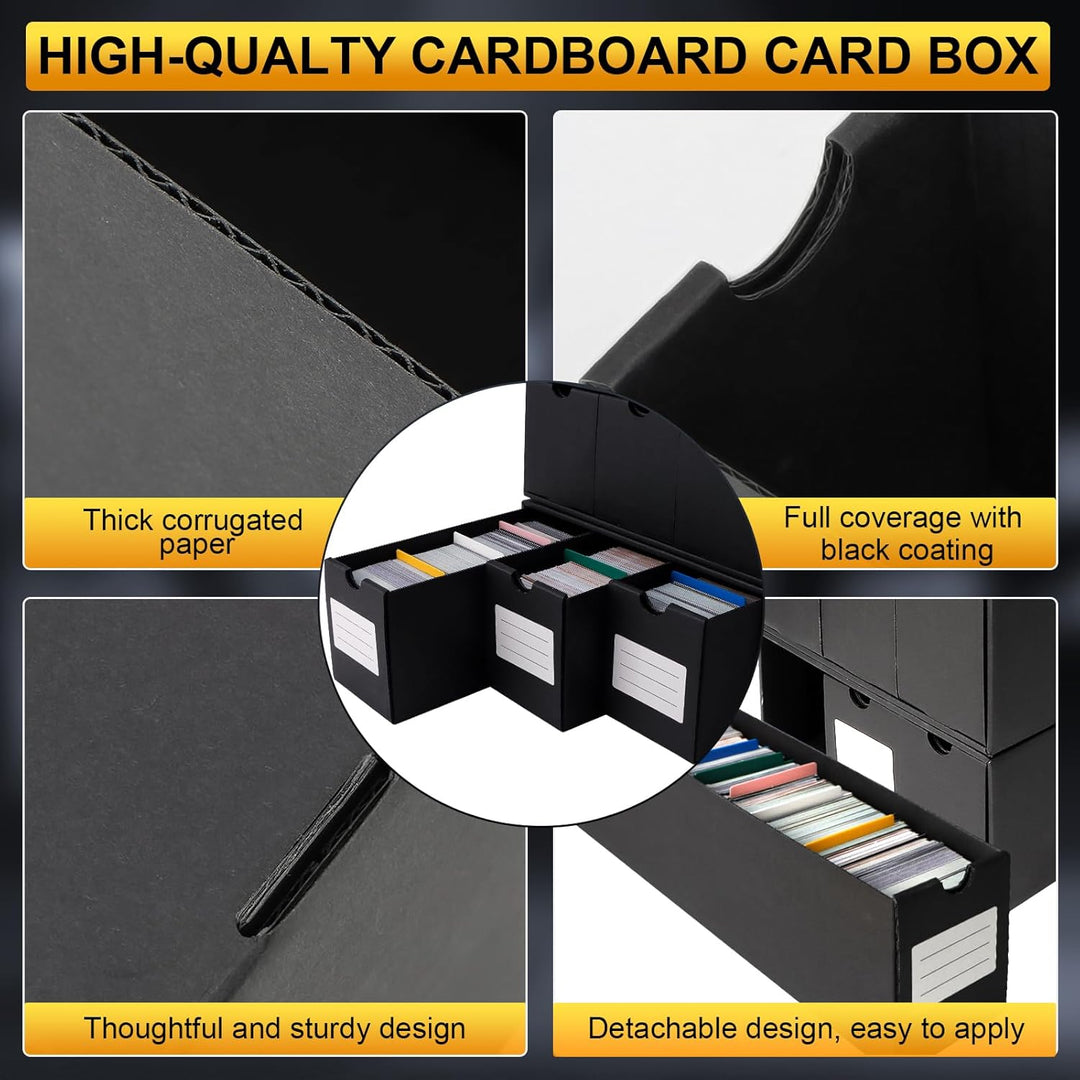 HIMOMO Sammelkarten-Aufbewahrungsbox für 6000+ Trading Card Karten, Karten Aufbewahrungsbox mit 16 K