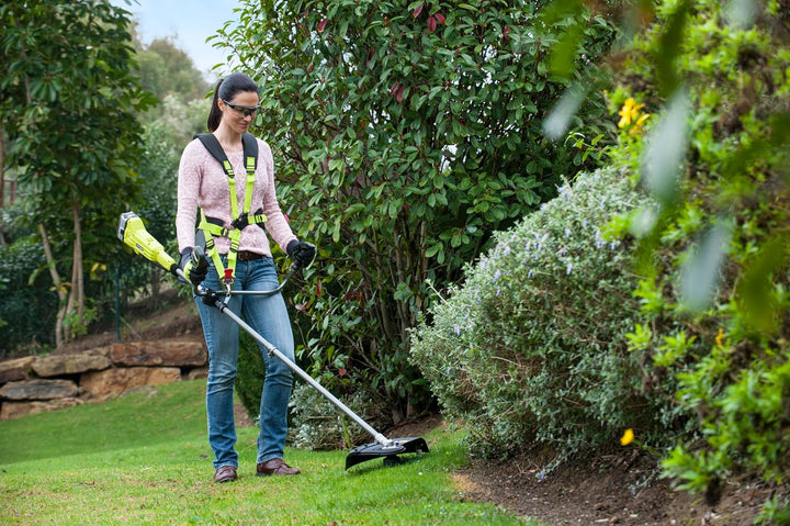 Ryobi Akku Rasentrimmer (Sense mit Akku 4,0 Ah 18V, Schnittbreite 30 cm, mit Ladegerät, Multifunktio