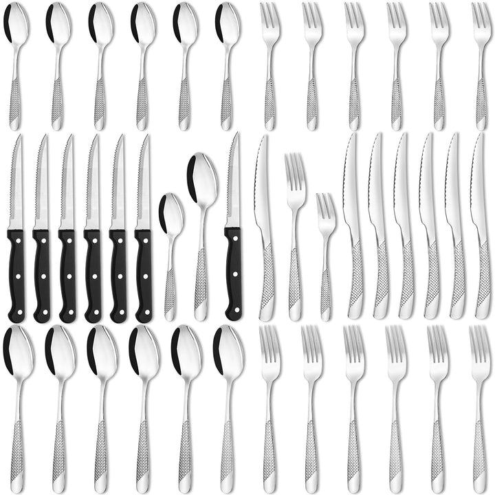 Besteck Set 36-teilig für 6 Personen, Edelstahl Essbesteck