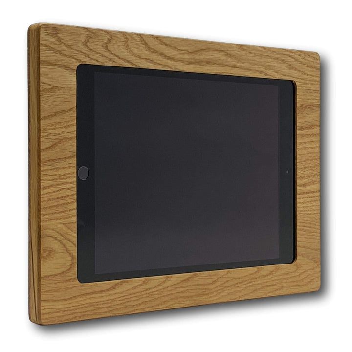 Design Wandhalterung passend für iPad 7|8|9|Air3 aus Eichenholz - hochwertige Tablethalterung - edle