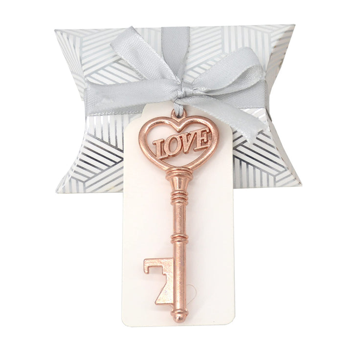 Makhry 50 Stück Schlüssel Flaschenöffner Hochzeit Herz Vintage Rustikal Hochzeitsgeschenke Souvenir