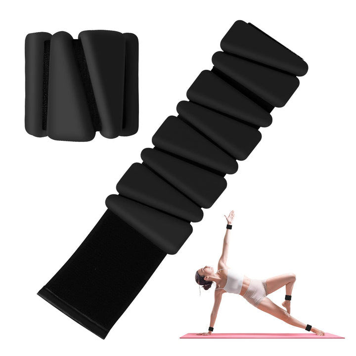 Handgelenkgewichte 2er Set, verstellbare Silikon-Workout-Gewichte für Frauen und Männer, tragbare Kn