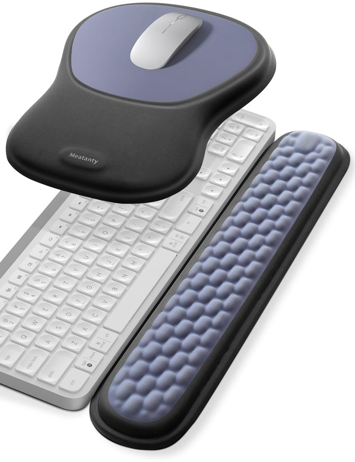 MEATANTY Mauspad mit Gelkissen, Ergonomisches Mousepad Handauflage [Schmerzlinderung] [Gesunde Haltu