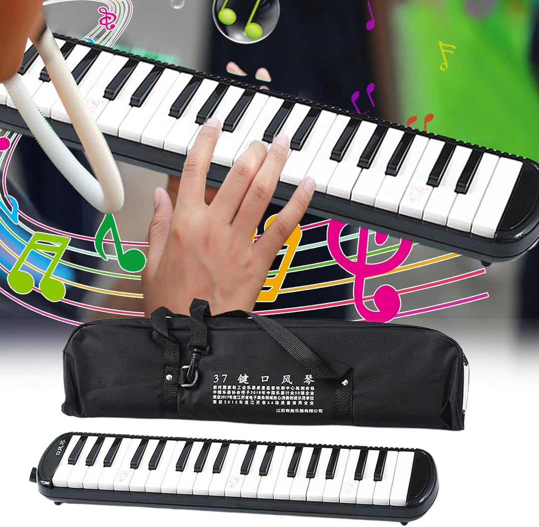 Melodica 32 Tasten | Melodica Instrument mit 2 Mundstücken | 32 Tasten Keyboard Harmonium Instrument