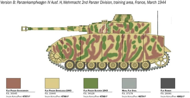 Italeri 6578S 1:35 Dt. Pz.Kpfw. IV KwK 40L/48 - Standmodellbau, Basteln, Hobby, Kleben, Plastikbausa