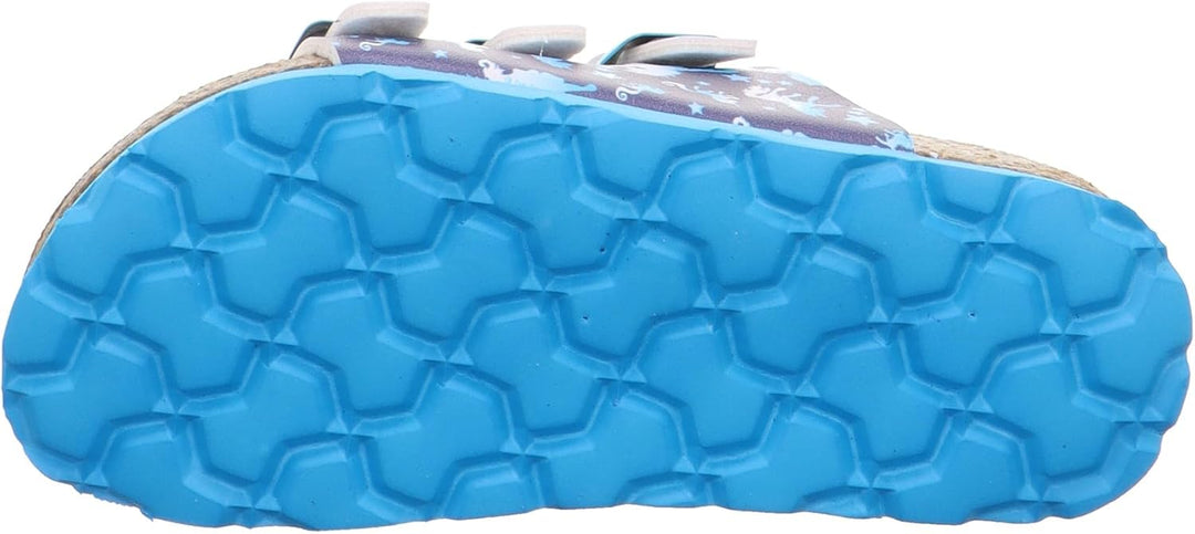 Superfit Mädchen Fussbettpantoffel Pantoffeln 24 EU Blau 8080, 24 EU Blau 8080
