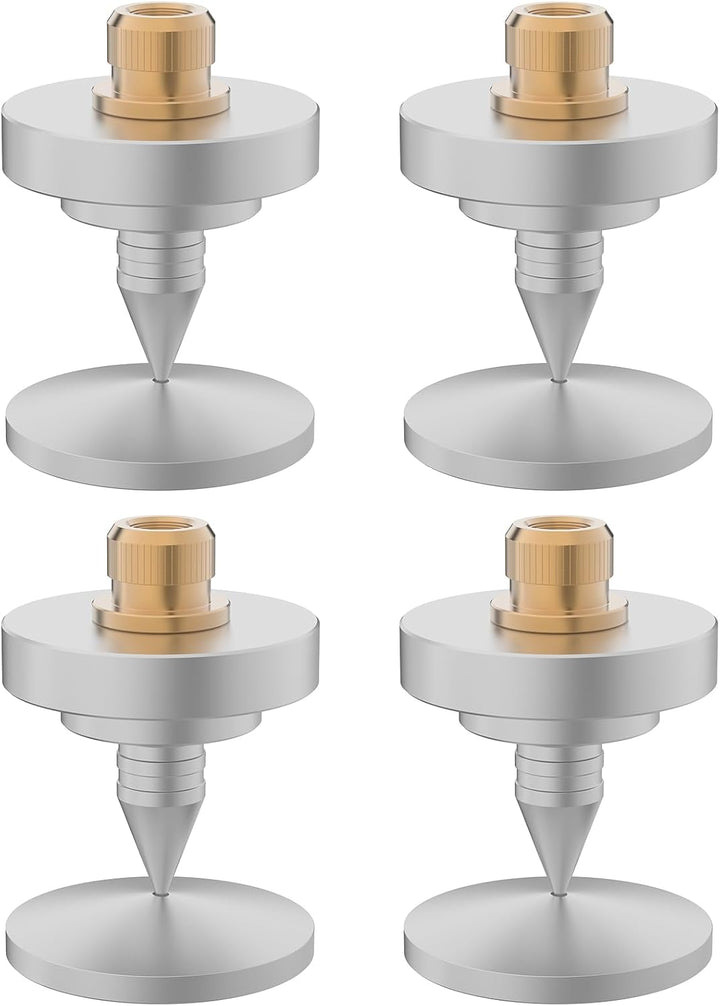 Monosaudio 4X HiFi Lautsprecher-Spikes M8-Gewinde Verstärker Ständer Füsse Aluminium Lautsprecher Un