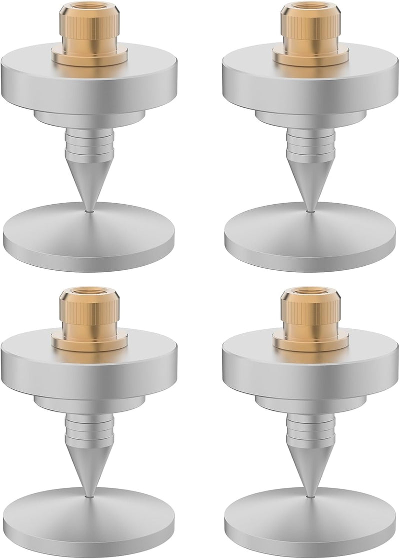 Monosaudio 4X HiFi Lautsprecher-Spikes M8-Gewinde Verstärker Ständer Füsse Aluminium Lautsprecher Un