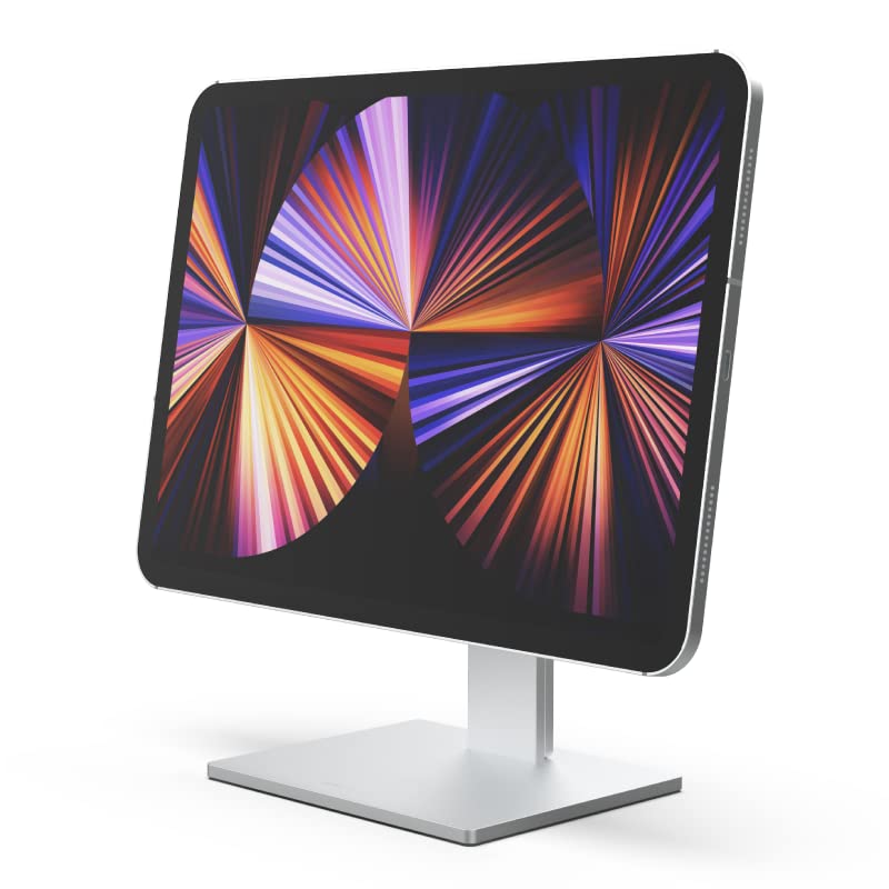 Just Mobile AluDisc Max I Multi-Winkel Tablet Halterung I Magnetischer Tablet Halter kompatibel mit