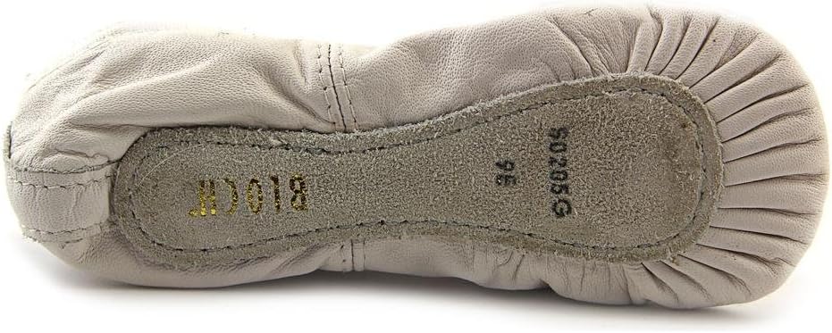 Bloch Dance Girl's Dansoft Full Sole Leather Ballet Slipper/Shoe, White, 9.5 Wide Toddler