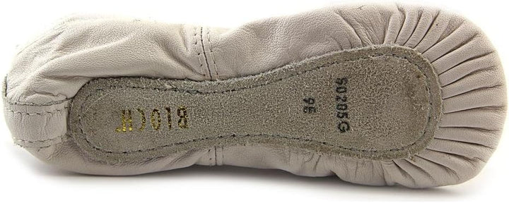 Bloch Dance Girl's Dansoft Full Sole Leather Ballet Slipper/Shoe, White, 9.5 Wide Toddler