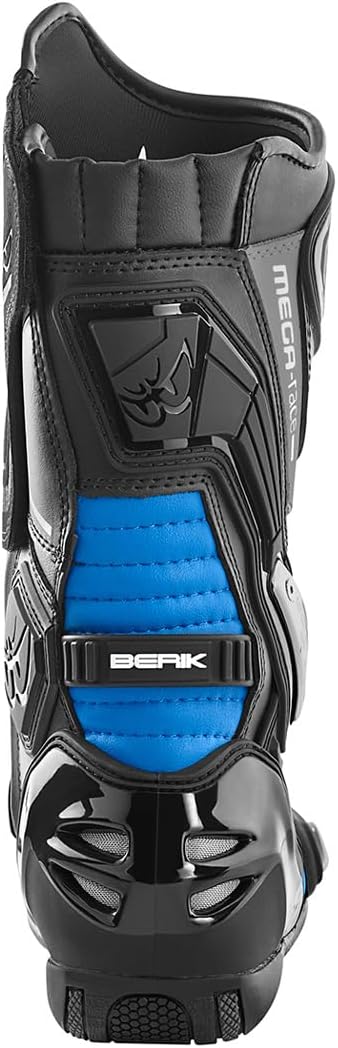 Berik Donington Motorradstiefel, schwarz/blau, 46 46 EU Schwarz Blau, 46 EU Schwarz Blau