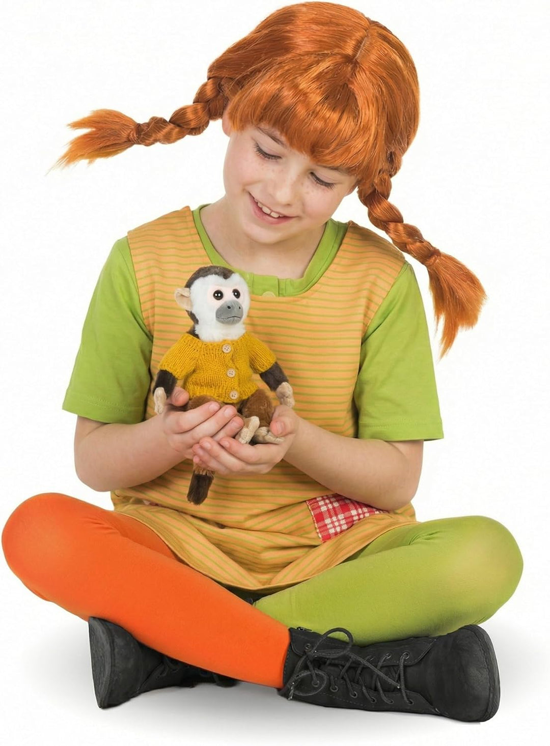 Maskworld Pippi Langstrumpf – Herr Nilsson AFFE Plüschtier - original lizenziert - Stofftier Accesso