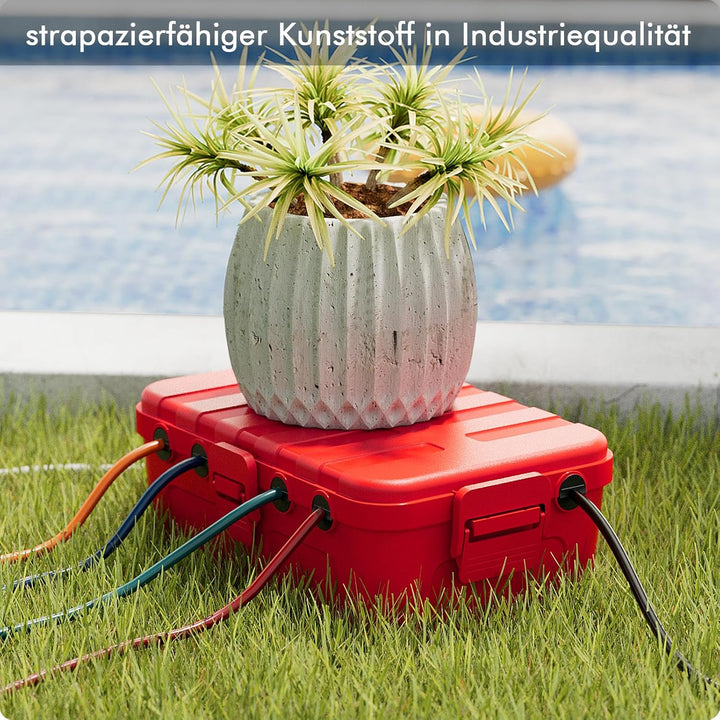 RESTMO extra grosse kabelbox wasserdicht, IP54 Outdoor kabel safe box (32 x 22 x 13 cm), Wetterfeste
