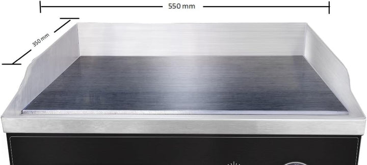LITTLE BALANCE 8668 Snack Plus Black Edition, Elektrische Grillplatte für 6-8 Personen, Kochplatte a