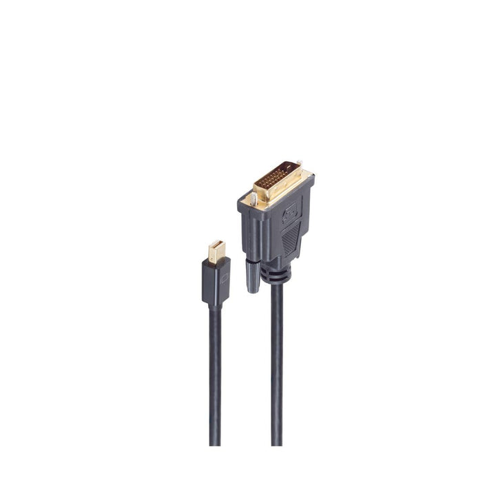 Mini Displayport 1.2/DVI D 24+1 Stecker schwarz 5m 5,00m, 5,00m