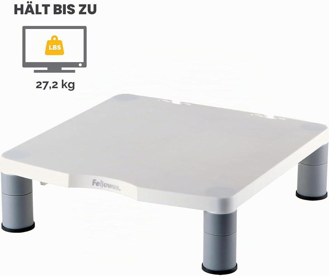 Fellowes Monitorständer Standard, höhenverstellbar, ergonomisch, sehr stabil für alle Arten von Moni