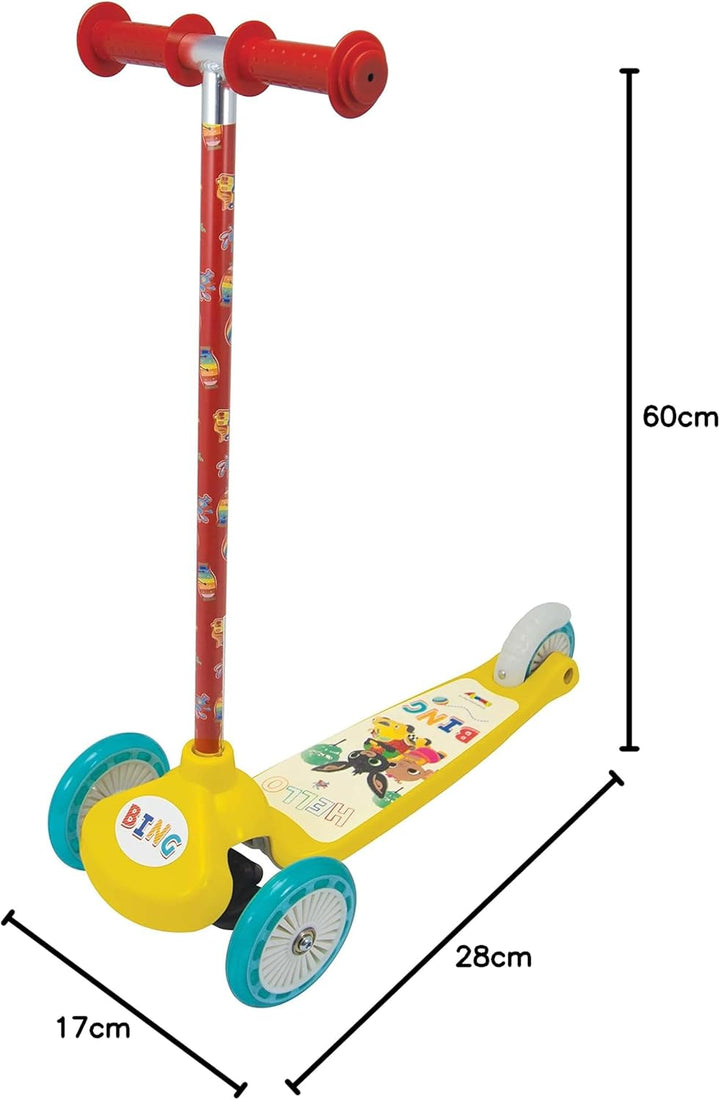 Smoby Bing 7600750220 Scooter mit DREI Rädern, 3 Jahre, Mehrfarbig